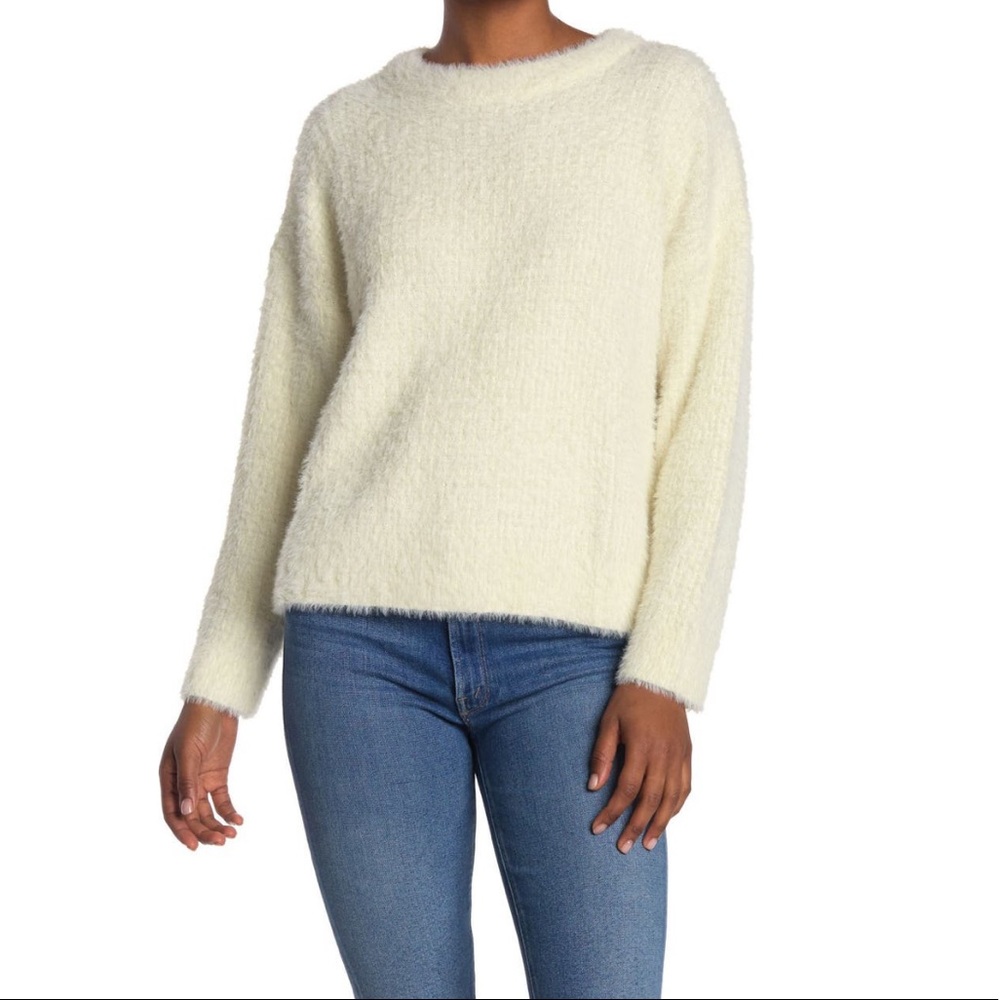 FRNCH Cropped Crew Neck Sweater